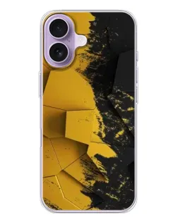 Чохол для iPhone 17 з картинкою «Золоті уламки геометрії»
