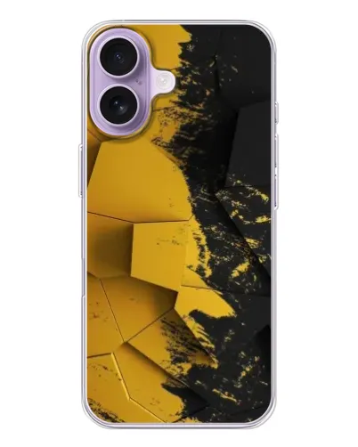Чохол для iPhone 17 з картинкою «Золоті уламки геометрії»