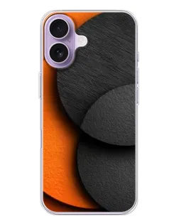 Чохол для iPhone 17 з картинкою «Геометрія помаранчевих кіл»