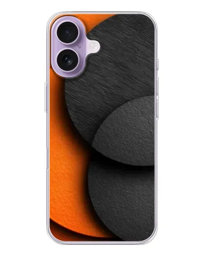 Чохол для iPhone 17 з картинкою «Геометрія помаранчевих кіл»