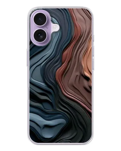 Чохол для iPhone 17 з картинкою «Кольорові хвилі каньйону»
