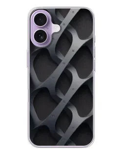 Чохол для iPhone 17 з картинкою «Об'ємне сіре плетіння»
