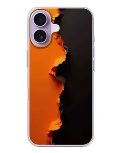 Чохол для iPhone 17 з картинкою «Помаранчевий розлом»