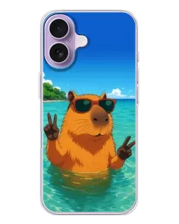 Чохол для iPhone 17 з картинкою «Морська капібара»