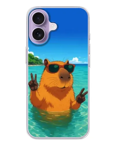 Чохол для iPhone 17 з картинкою «Морська капібара»