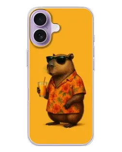 Чохол для iPhone 17 з картинкою «Капібара на відпочинку»