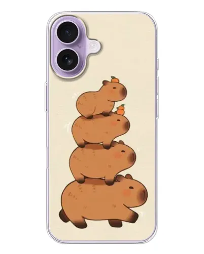 Чохол для iPhone 17 з картинкою «Вежа з капібар»