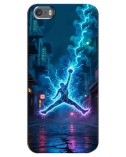 Чехол для iPhone 5 / 5s / SE с картинкой «Jordan Gold Jumpman»