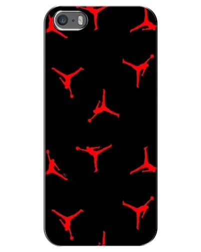 Чехол для iPhone 5 / 5s / SE с картинкой «Jordan Red Pattern»