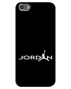 Чехол для iPhone 5 / 5s / SE с картинкой «Jordan White Logo»