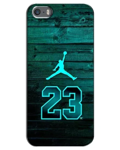 Чехол для iPhone 5 / 5s / SE с картинкой «Jordan Cyan 23»