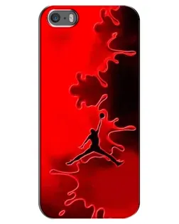 Чехол для iPhone 5 / 5s / SE с картинкой «Jordan Red Smoke»