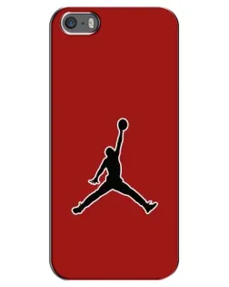 Чехол для iPhone 5 / 5s / SE с картинкой «Jordan Red Back»