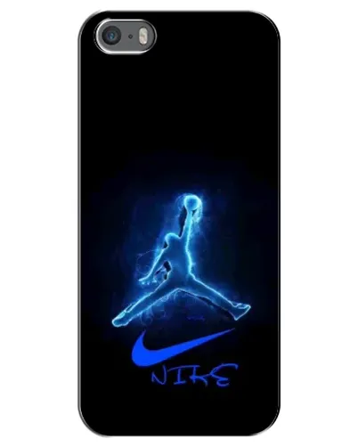 Чехол для iPhone 5 / 5s / SE с картинкой «Jordan Neon Blue»
