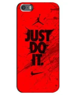 Чехол для iPhone 5 / 5s / SE с картинкой «Nike Just Do It»