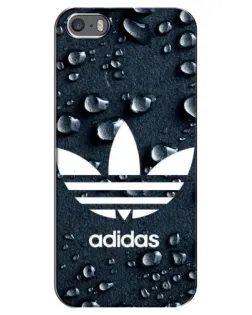 Чехол для iPhone 5 / 5s / SE с картинкой «Adidas Trefoil Blue»