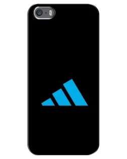 Чехол для iPhone 5 / 5s / SE с картинкой «Adidas Cyan Logo»