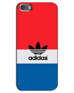 Чехол для iPhone 5 / 5s / SE с картинкой «Adidas Retro Block»