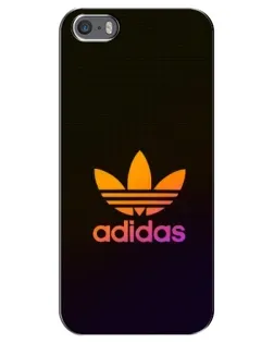 Чехол для iPhone 5 / 5s / SE с картинкой «Градиент Adidas»