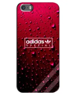 Чехол для iPhone 5 / 5s / SE с картинкой «Adidas Gold Marble»