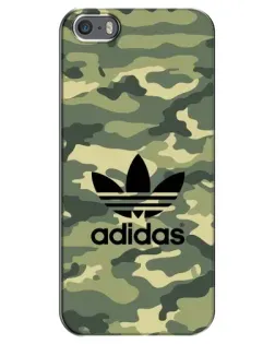 Чехол для iPhone 5 / 5s / SE с картинкой «Милитари стиль Adidas»