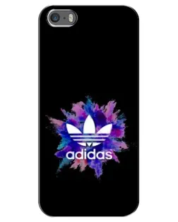 Чехол для iPhone 5 / 5s / SE с картинкой «Взрыв красок Adidas»