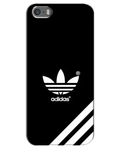 Чехол для iPhone 5 / 5s / SE с картинкой «Adidas с диагональными полосами» Чехол для iPhone 5 / 5s / SE с картинкой «Adidas с диагональными полосами»