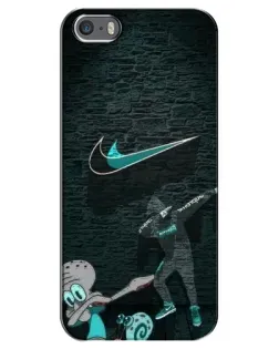 Чехол для iPhone 5 / 5s / SE с картинкой «Спортивный арт Nike»