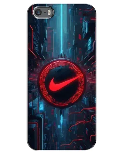Чехол для iPhone 5 / 5s / SE с картинкой «Техногенный стиль Nike» Чехол для iPhone 5 / 5s / SE с картинкой «Техногенный стиль Nike»