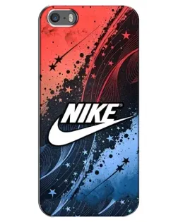 Чехол для iPhone 5 / 5s / SE с картинкой «Градиентный принт Найк»