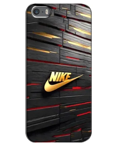 Чехол для iPhone 5 / 5s / SE с картинкой «Золотой Nike на металле» Чехол для iPhone 5 / 5s / SE с картинкой «Золотой Nike на металле»