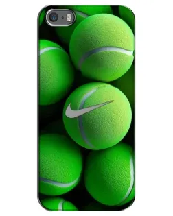 Чехол для iPhone 5 / 5s / SE с картинкой «Теннисные мячи Найк»