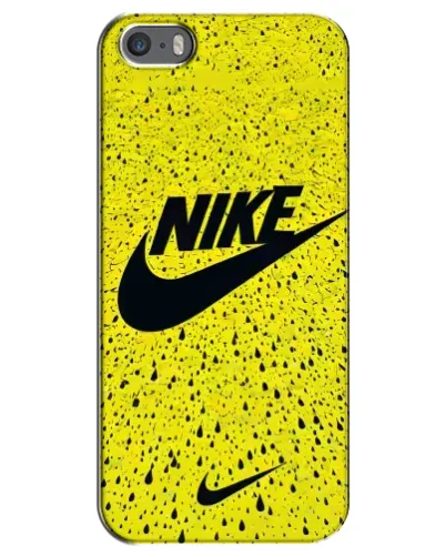 Чехол для iPhone 5 / 5s / SE с картинкой «Желтый текстурный Nike» Чехол для iPhone 5 / 5s / SE с картинкой «Желтый текстурный Nike»