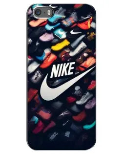 Чехол для iPhone 5 / 5s / SE с картинкой «Коллекция кроссовок Nike»