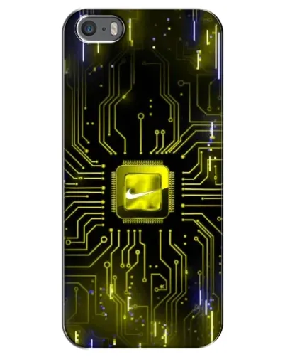 Чехол для iPhone 5 / 5s / SE с картинкой «Nike — золотая искра» Чехол для iPhone 5 / 5s / SE с картинкой «Nike — золотая искра»
