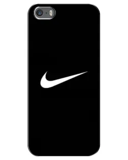 Чехол для iPhone 5 / 5s / SE с картинкой «Минималистический Найк»