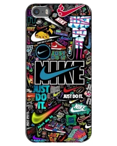 Чохол для iPhone 5 / 5s / SE з картинкою «Яскравий колаж Nike» Чохол для iPhone 5 / 5s / SE з картинкою «Яскравий колаж Nike»