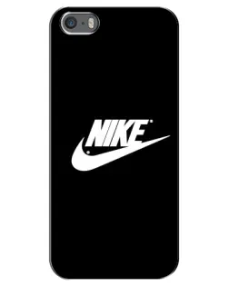 Чехол для iPhone 5 / 5s / SE с картинкой «Мазки краски Nike»