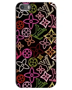 Чехол для iPhone 5 / 5s / SE с картинкой «Неоновый микс Nike» Чехол для iPhone 5 / 5s / SE с картинкой «Неоновый микс Nike»