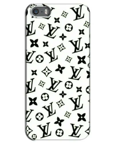 Чехол для iPhone 5 / 5s / SE с картинкой «Монохромный хаос LV» Чехол для iPhone 5 / 5s / SE с картинкой «Монохромный хаос LV»