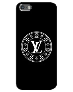 Чехол для iPhone 5 / 5s / SE с картинкой «LV — печать стиля»