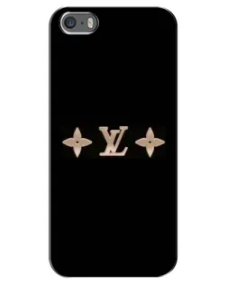 Чехол для iPhone 5 / 5s / SE с картинкой «Louis Vuitton — минимализм»