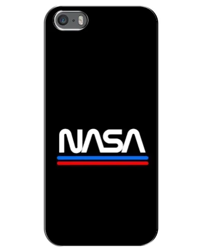 Чехол для iPhone 5 / 5s / SE с картинкой «NASA — классика Red Blue» Чехол для iPhone 5 / 5s / SE с картинкой «NASA — классика Red Blue»