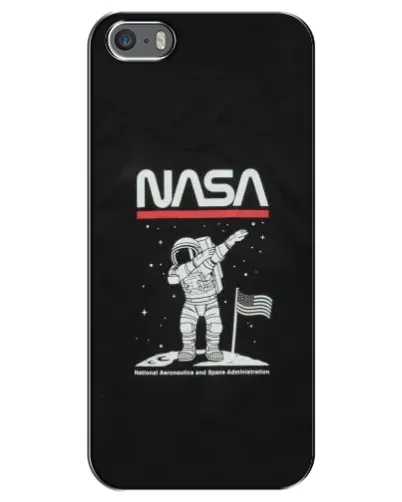 Чехол для iPhone 5 / 5s / SE с картинкой «NASA — шагаем по Луне» Чехол для iPhone 5 / 5s / SE с картинкой «NASA — шагаем по Луне»