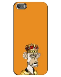 Чехол для iPhone 5 / 5s / SE с картинкой «Золотая обезьяна Bored Ape» Чехол для iPhone 5 / 5s / SE с картинкой «Золотая обезьяна Bored Ape»