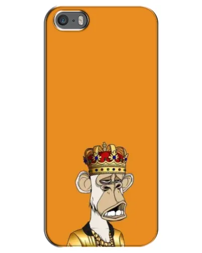 Чехол для iPhone 5 / 5s / SE с картинкой «Золотая обезьяна Bored Ape» Чехол для iPhone 5 / 5s / SE с картинкой «Золотая обезьяна Bored Ape»