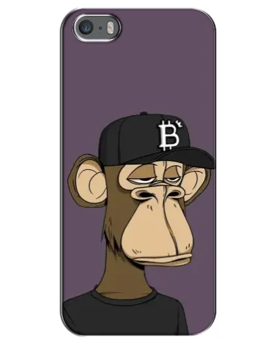 Чехол для iPhone 5 / 5s / SE с картинкой «Bored Ape в кепке» Чехол для iPhone 5 / 5s / SE с картинкой «Bored Ape в кепке»