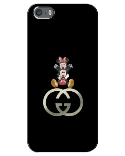 Чехол для iPhone 5 / 5s / SE с картинкой «Минни Маус на лого»