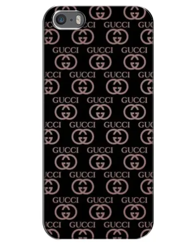 Чехол для iPhone 5 / 5s / SE с картинкой «Классическая монограмма Gucci»