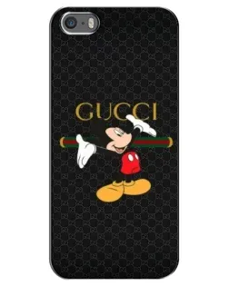 Чехол для iPhone 5 / 5s / SE с картинкой «Микки Маус Gucci»